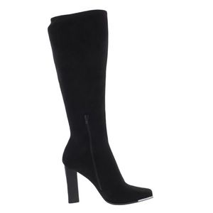 Steve Madden Womens Fedora Zipper Block Heel Knee-High Suede Boots Size 9